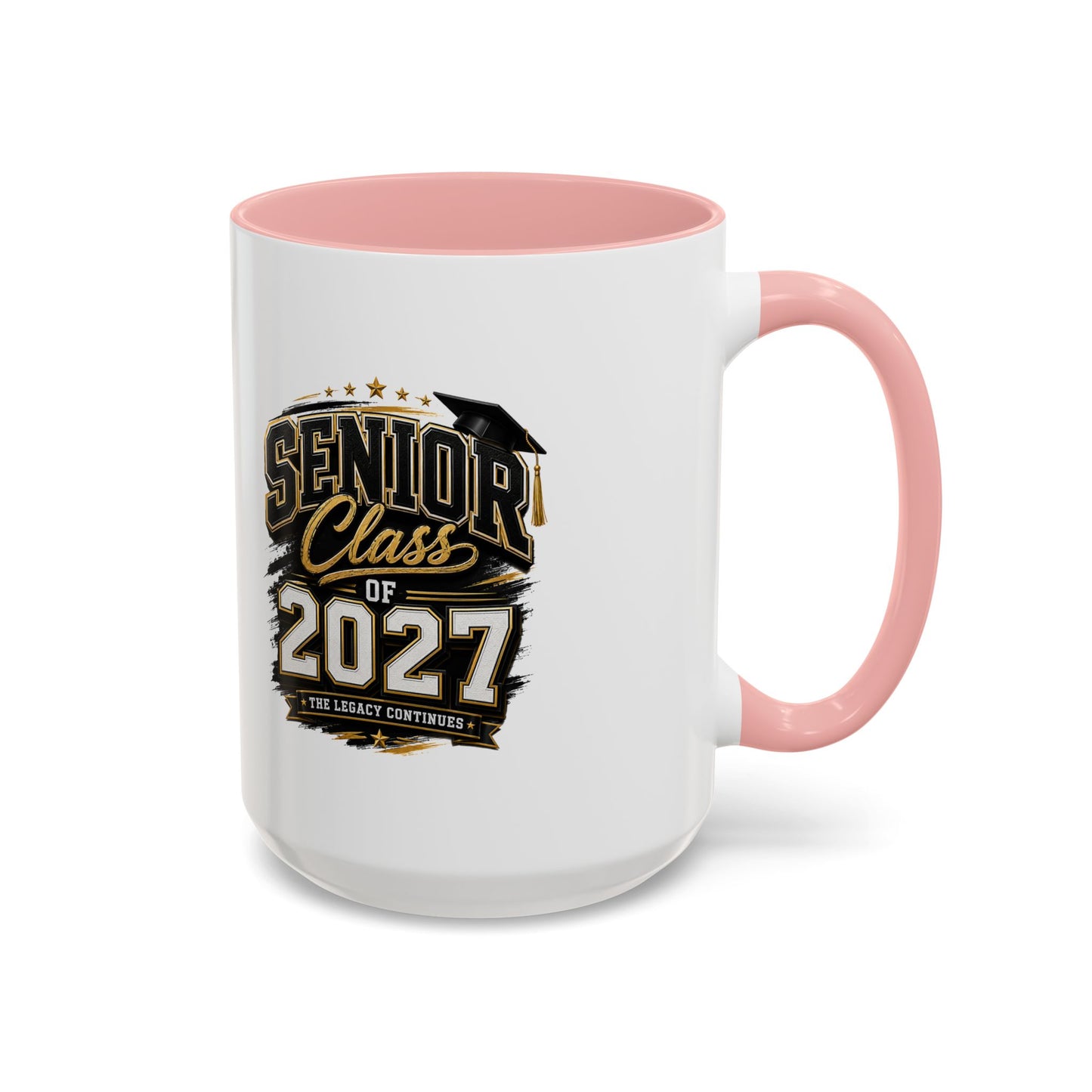 Senior Class of 2027 Accent Coffee Mug — Graduation Gift