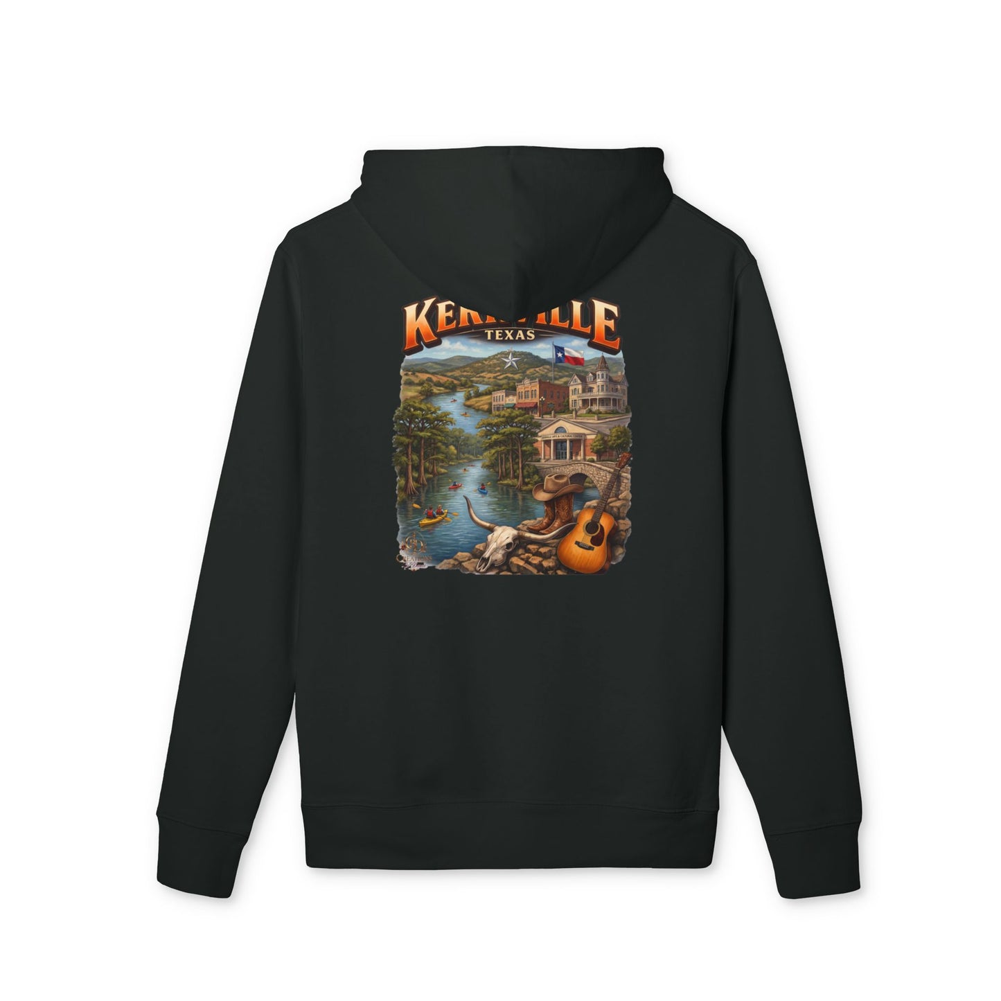 Cruiser Hoodie — Kemah, Texas Scenic Vacation Graphic