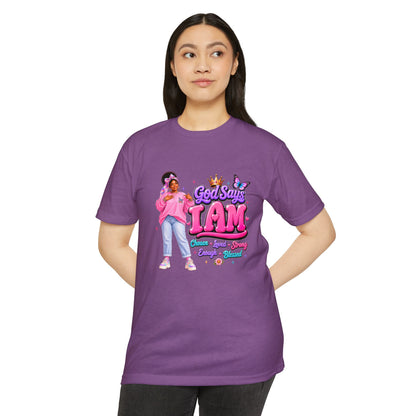 God Says I Am Tee — Inspirational Christian Graphic T-Shirt