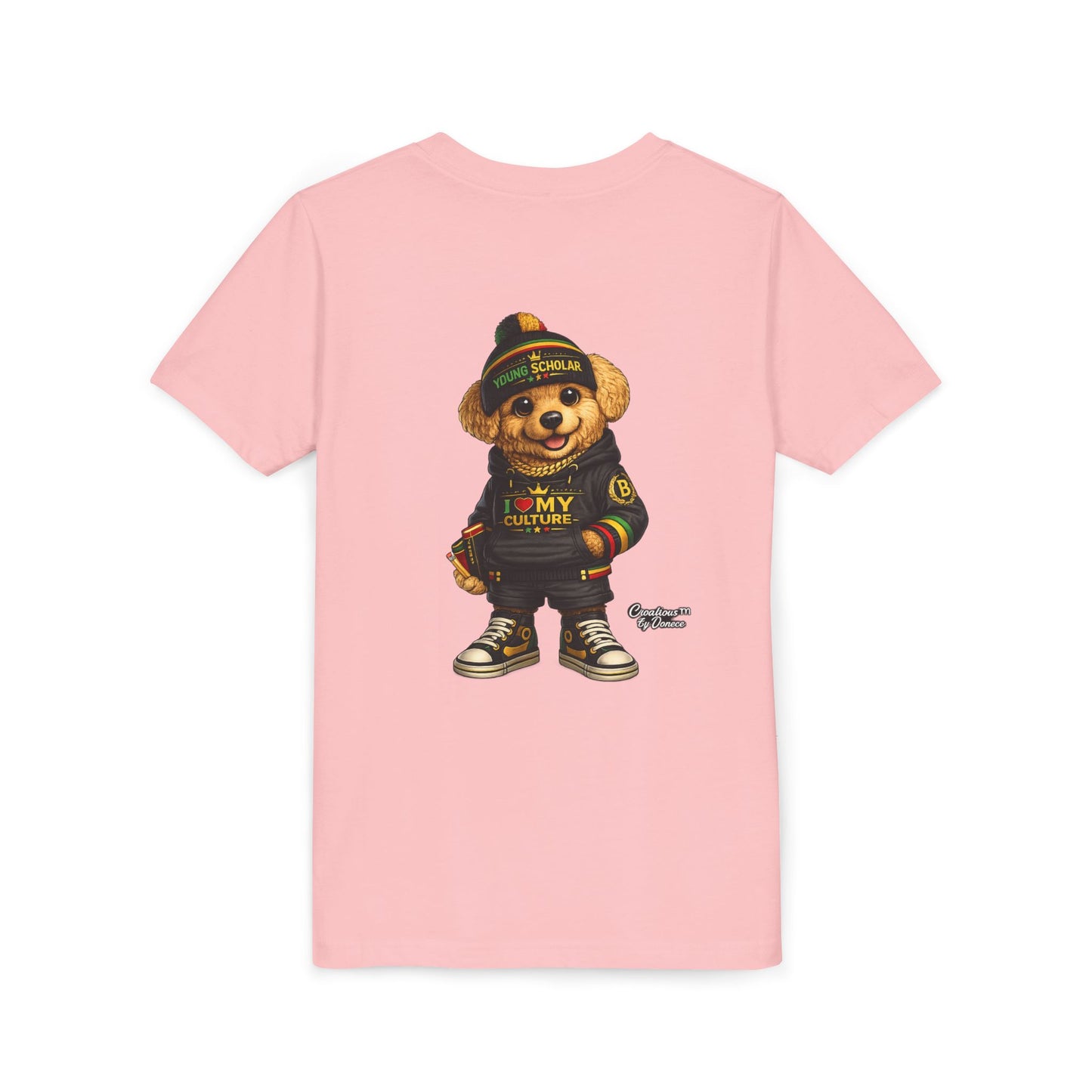Youth Bear Graphic Tee – "I Love My Culture" Urban Streetwear