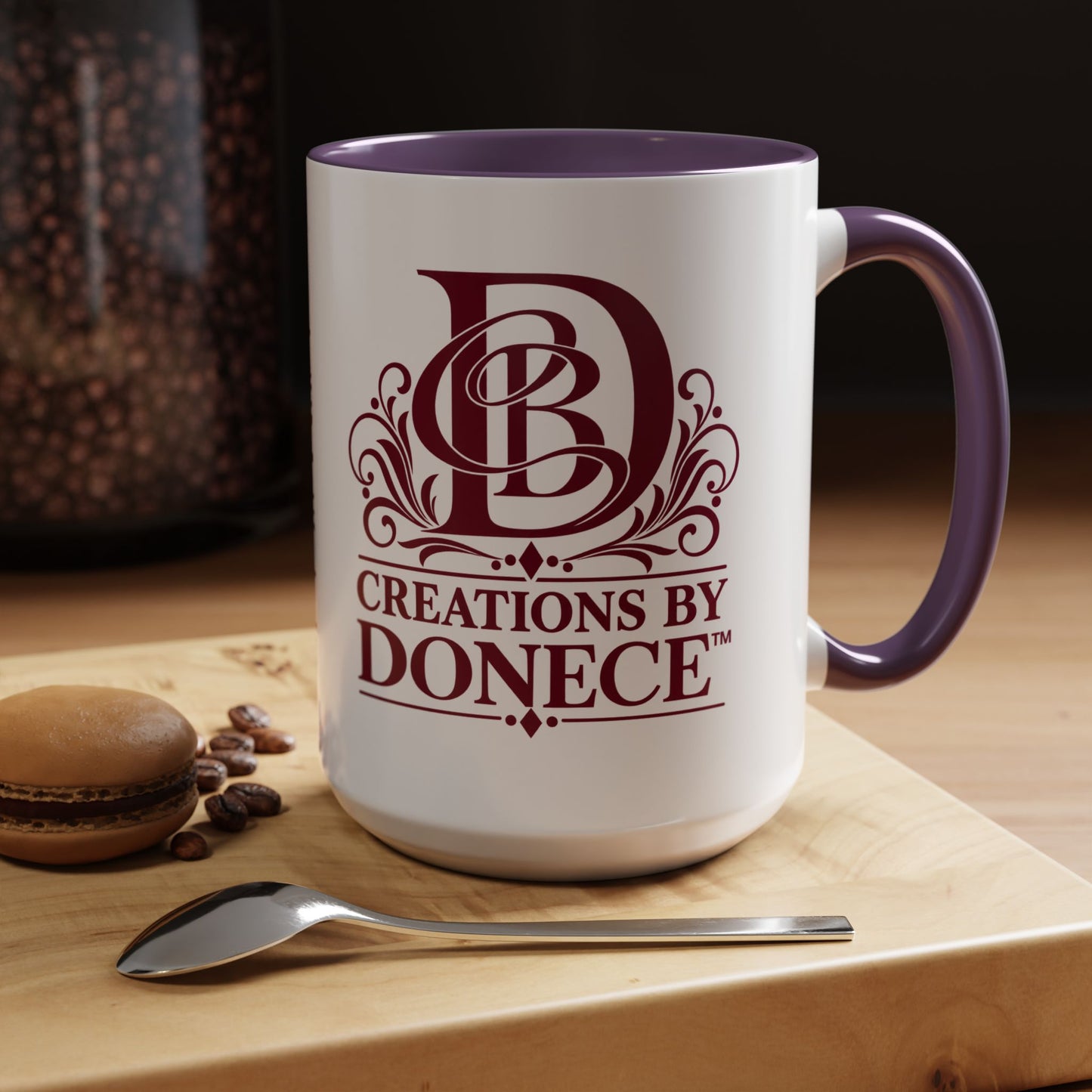 Creations by Donece Logo Accent Coffee Mug (11/15oz)