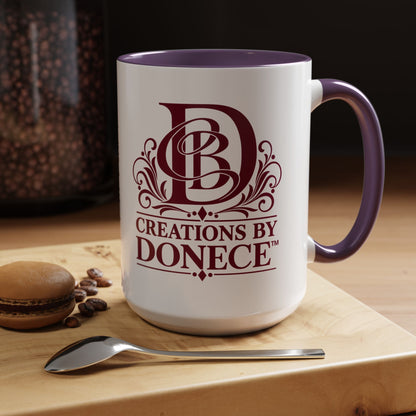Creations by Donece Logo Accent Coffee Mug (11/15oz)