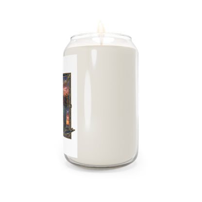 New York Sunset Scented Soy Candle — 13.75 oz (Empire State Collage)