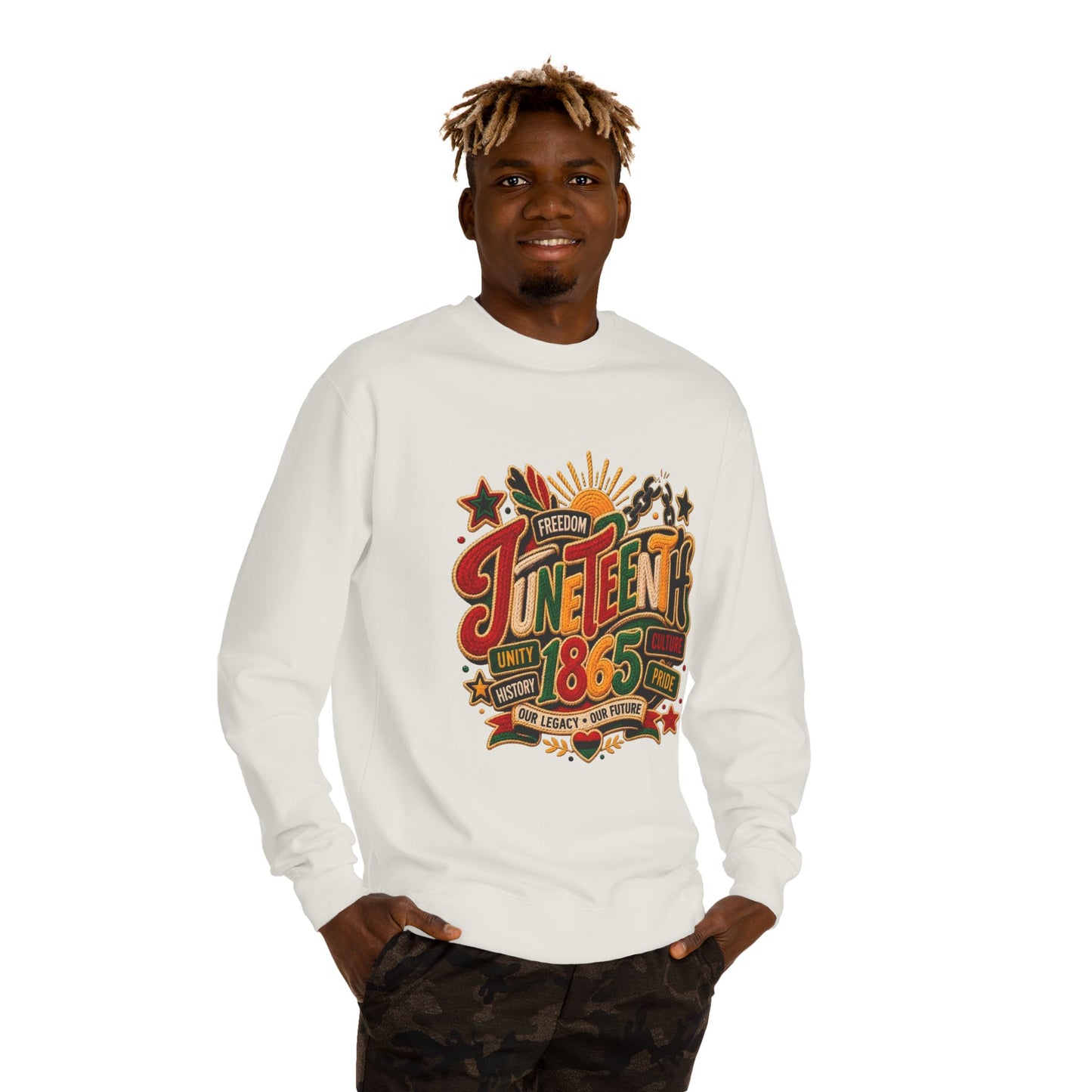 Juneteenth 1865 Sweatshirt — Unity, Freedom & Pride Crewneck