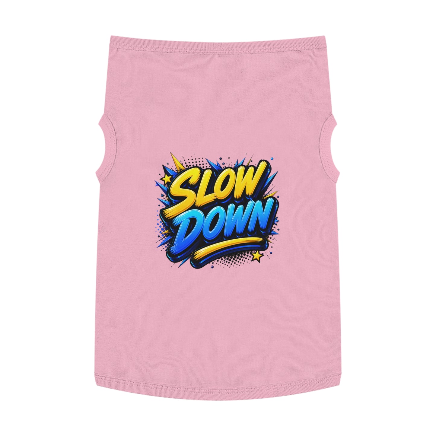 Pet Tank: "Slow Down" Graphic Dog & Cat Tank Top
