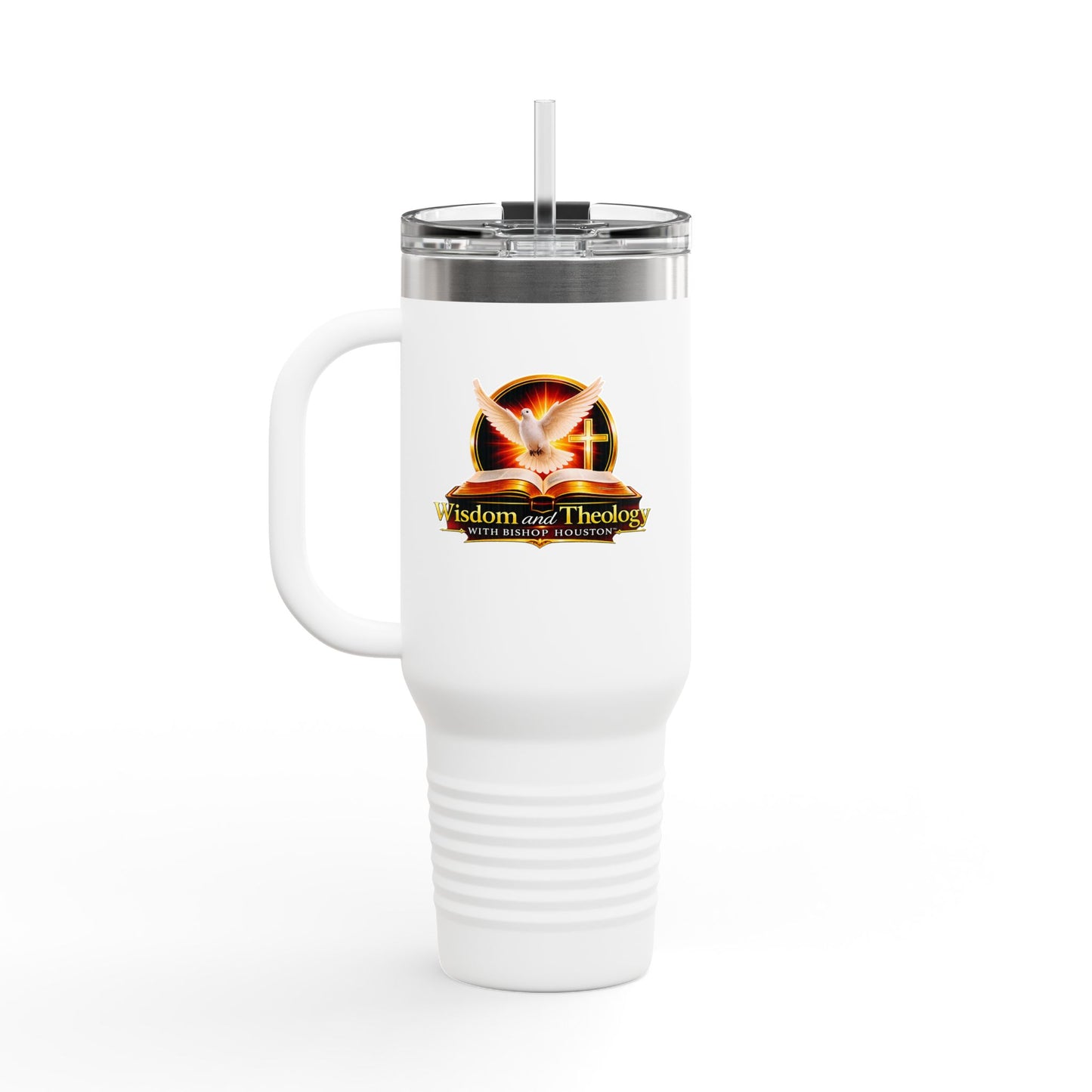 40oz Insulated Travel Mug – Wisdom & Theology Logo Stainless Steel Tumbler