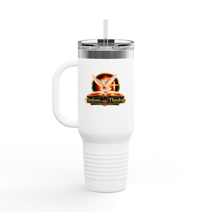 40oz Insulated Travel Mug – Wisdom & Theology Logo Stainless Steel Tumbler