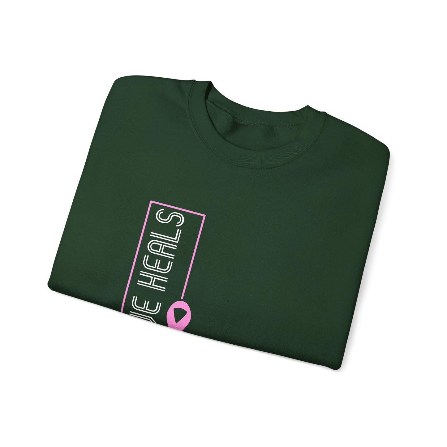 Love Heals Pink Ribbon Sweatshirt