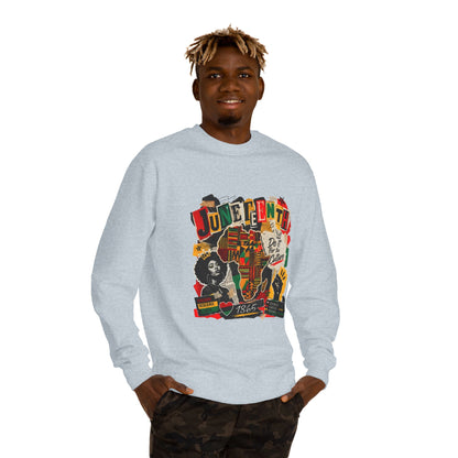 Juneteenth Celebration Sweatshirt — African Heritage '1865' Graphic Crewneck