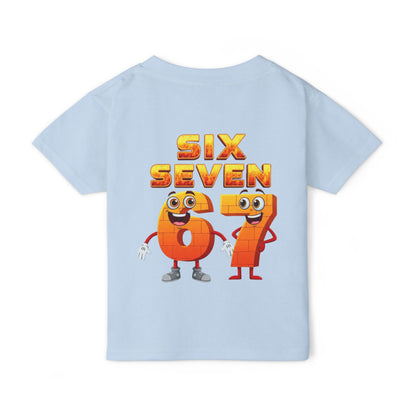 Six Seven 67 Toddler T-Shirt — Cute Number Cartoon Tee for Kids