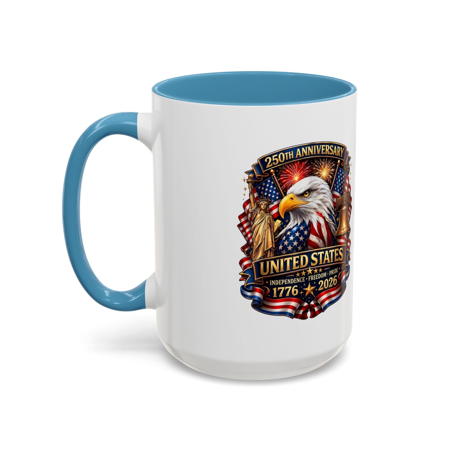 250th Anniversary United States Eagle Coffee Mug – Patriotic 1776–2026 Accent Mug