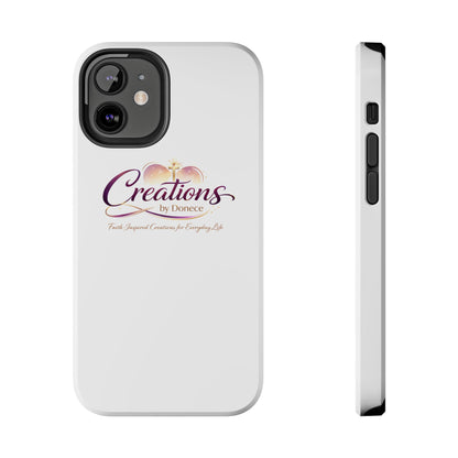 Creations by Donece Soft-Touch Tough Phone Case — Faith-Inspired Logo Protective Cover