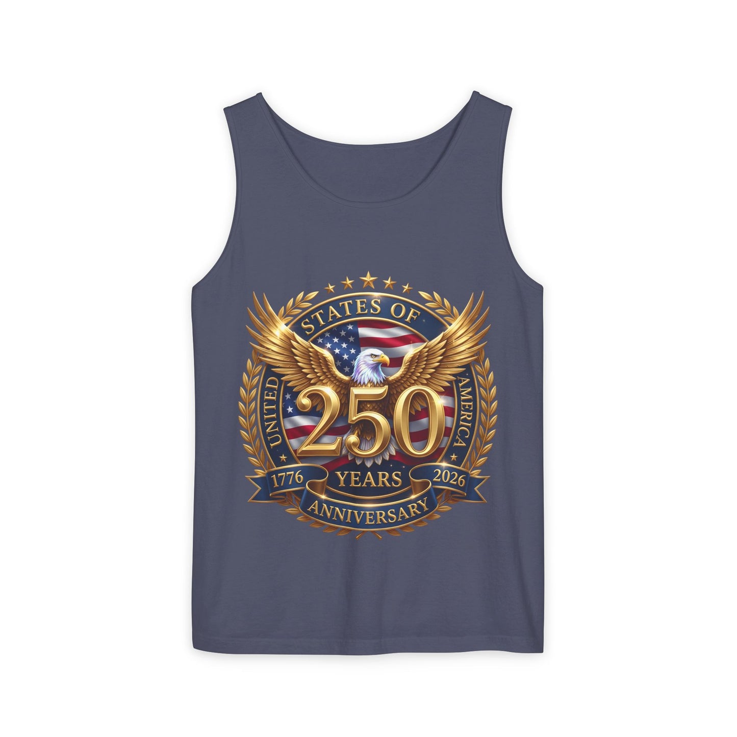 250 Years Anniversary Eagle Tank Top — United States Bicentennial Celebration Tee