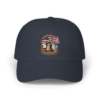 Liberty Bell Dad Cap — American Flag Embroidered Baseball Hat