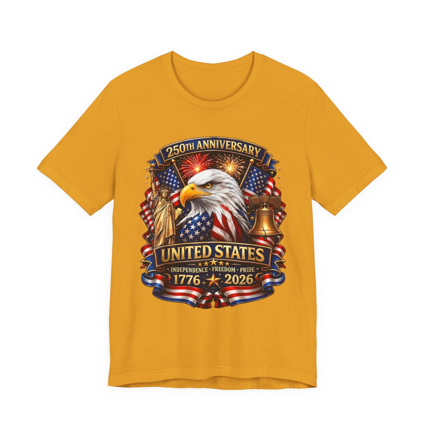 Independence 250th Eagle T-Shirt – United States 1776-2026 Centennial Graphic Tee