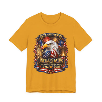 Independence 250th Eagle T-Shirt – United States 1776-2026 Centennial Graphic Tee