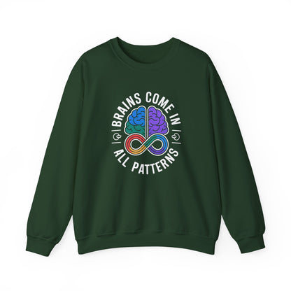 Brains Come in All Patterns Sweatshirt