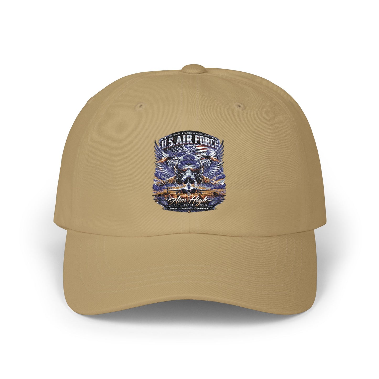 U.S. Air Force Embroidered Dad Cap — Military Veteran Baseball Hat