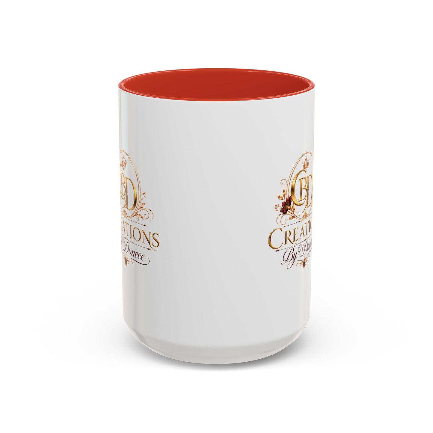 Accent Coffee Mug — Creations By Donece Logo Ceramic Mug (11/15 oz)