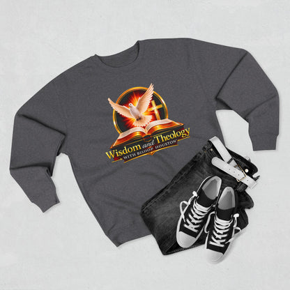 Wisdom & Theology Sweatshirt — Dove, Bible & Cross Christian Crewneck
