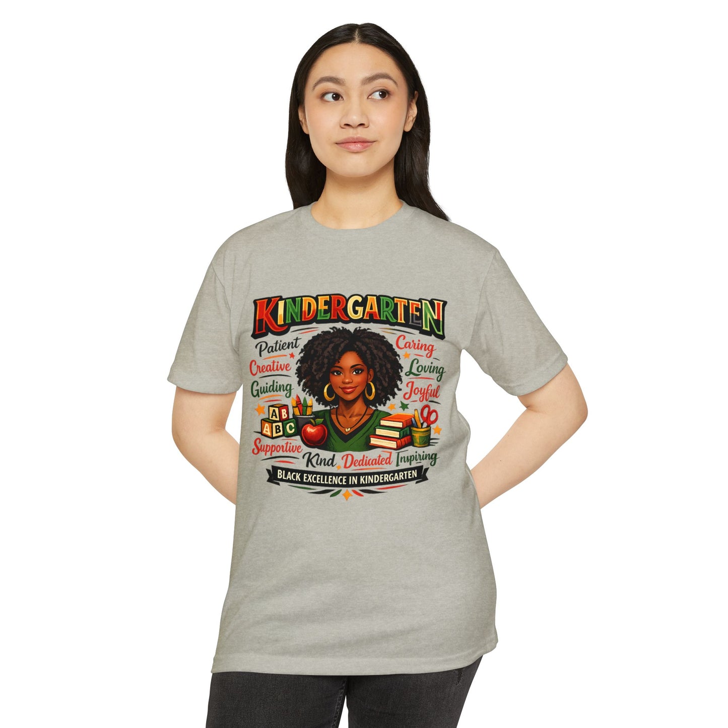 Kindergarten Teacher T-Shirt – Black Excellence in Kindergarten Design