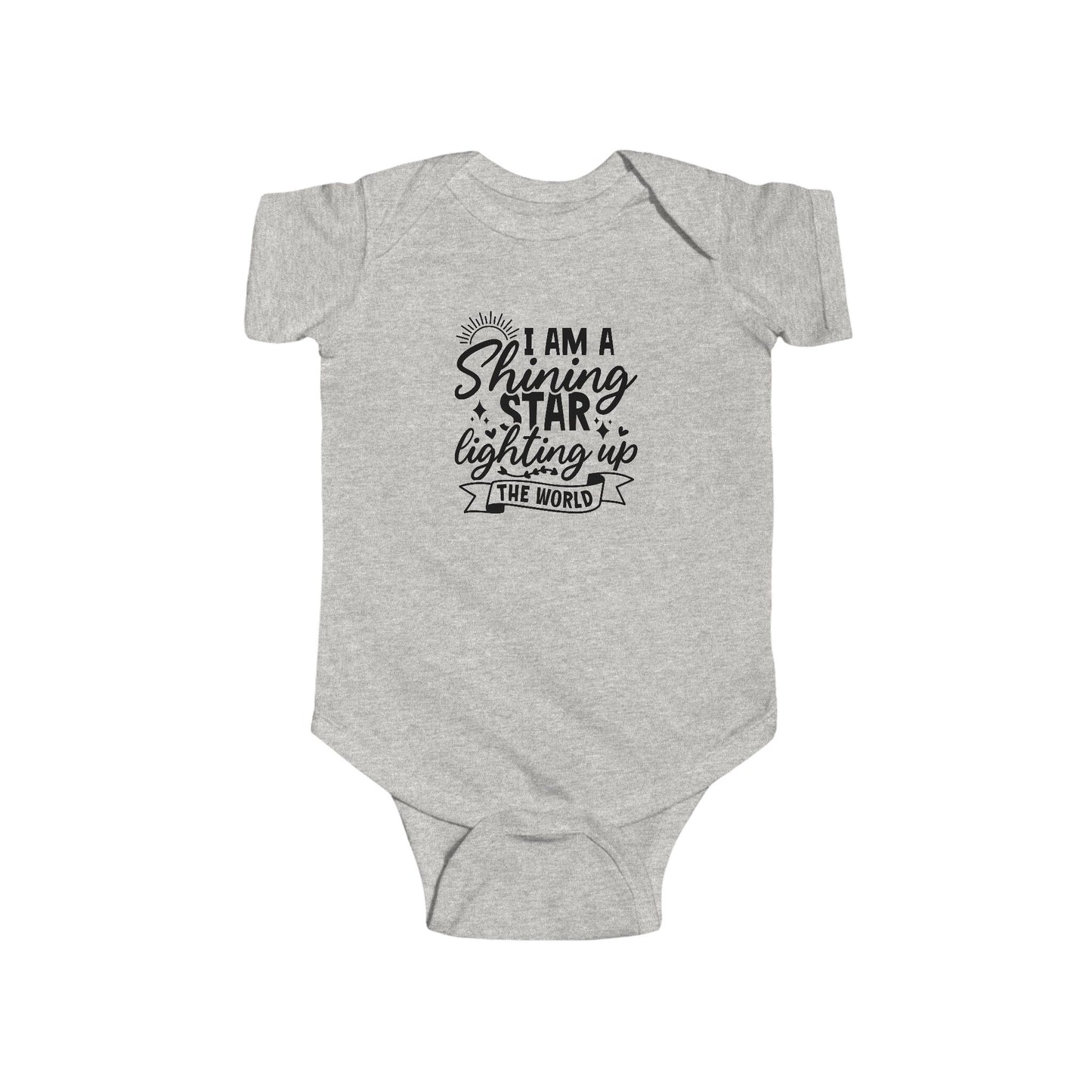 Baby Bodysuit — "I Am a Shining Star Lighting Up the World" Infant Onesie
