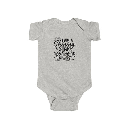 Baby Bodysuit — "I Am a Shining Star Lighting Up the World" Infant Onesie