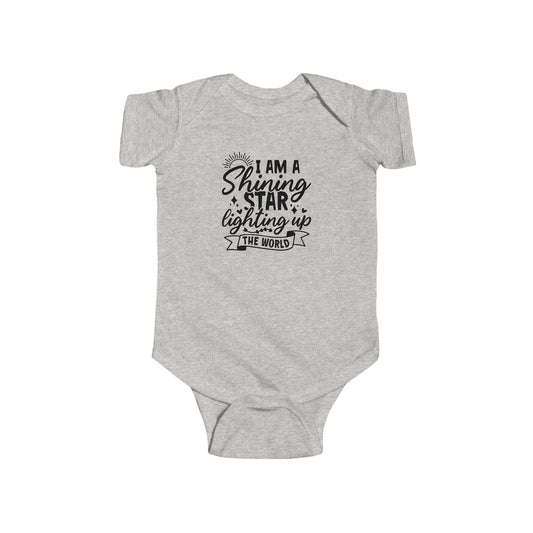 Baby Bodysuit — "I Am a Shining Star Lighting Up the World" Infant Onesie