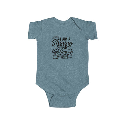 Baby Bodysuit — "I Am a Shining Star Lighting Up the World" Infant Onesie