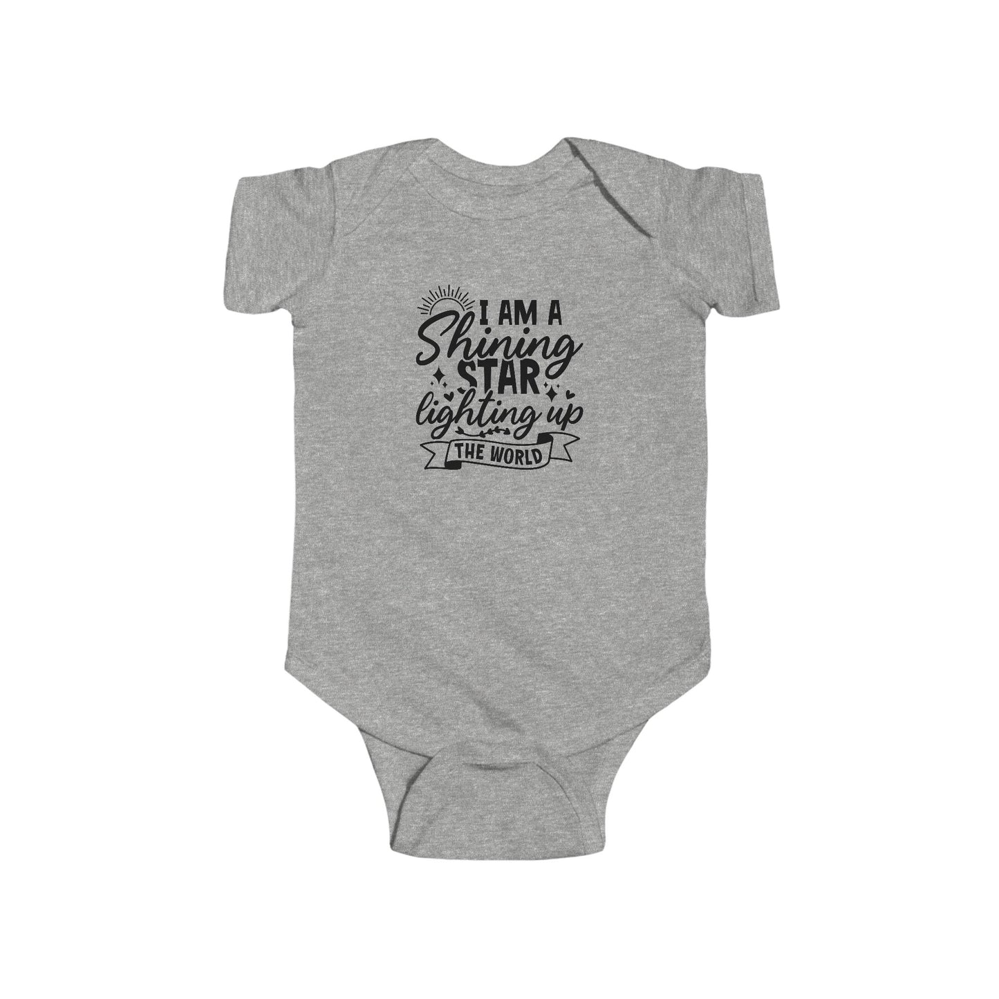 Baby Bodysuit — "I Am a Shining Star Lighting Up the World" Infant Onesie