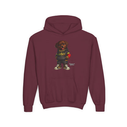 Youth Hoodie — 'Legacy' Streetwear Puppy Graphic Sweatshirt