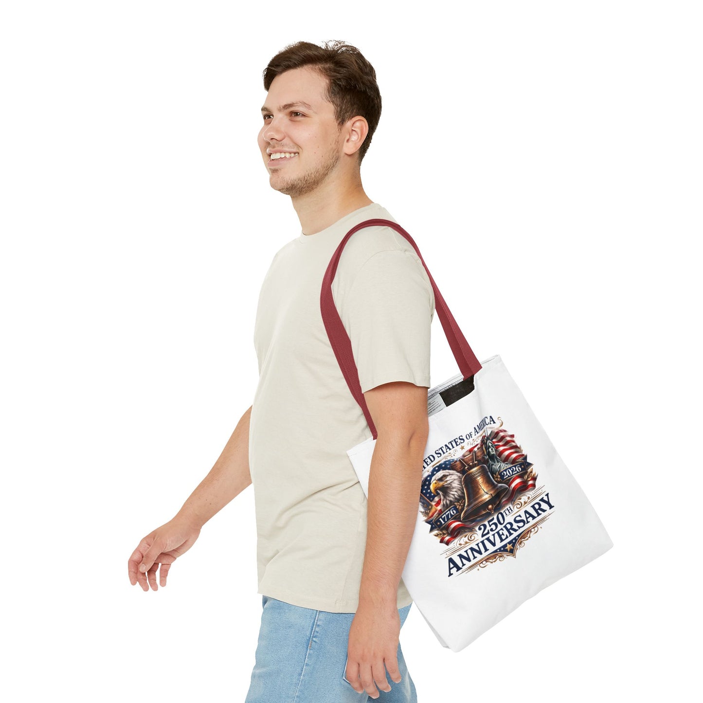 Anniversary Tote Bag — "United States of America 250th Anniversary" Liberty Bell Design