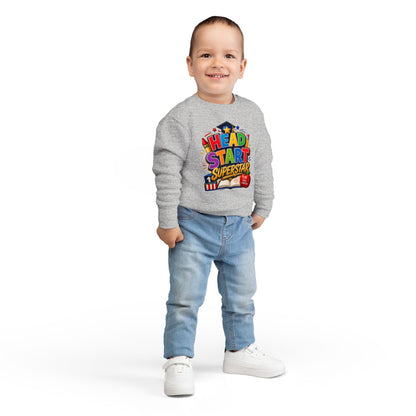 Head Start Superstar Toddler Sweatshirt — Colorful Preschool Graduation Gift