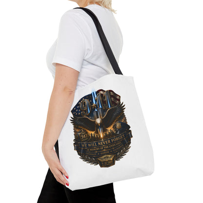 9/11 Memorial Eagle Tote Bag – Never Forget Tribute Tote