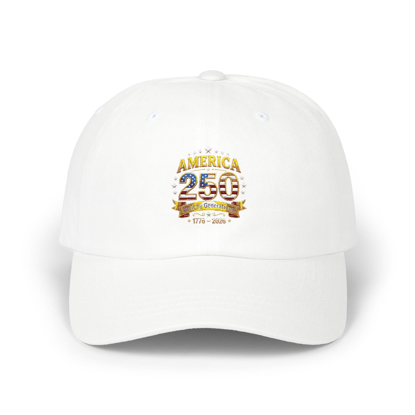 Dad Cap — Vintage '25' Anniversary Crest Embroidered Baseball Hat