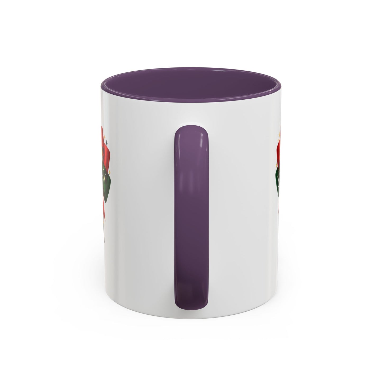 Juneteenth Ribbon Coffee Mug — Black/Red/Green Celebration Accent Mug