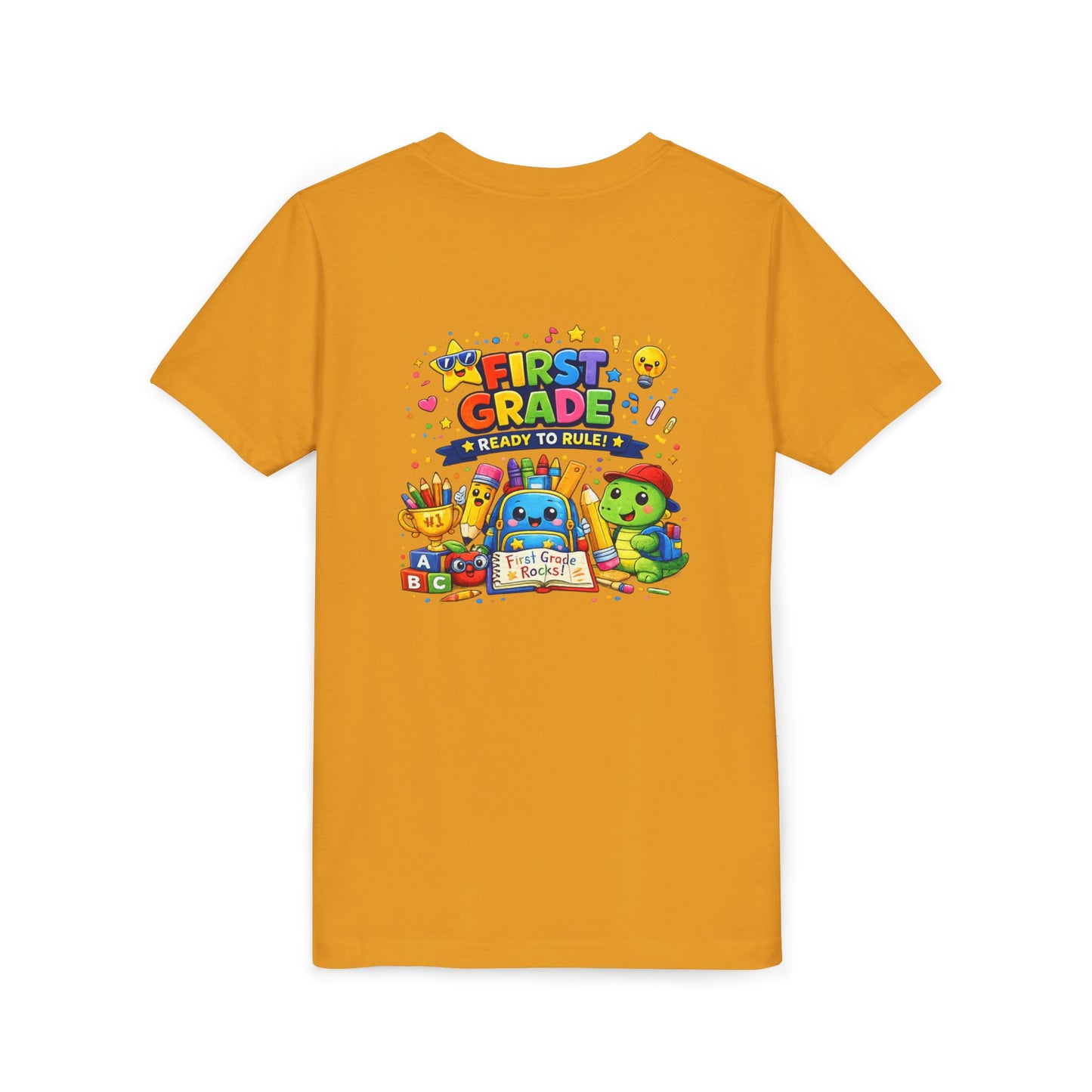 First Grade Youth T‑Shirt – "First Grade Ready to Rule" Cute Back-to-School Tee