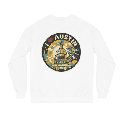 I  Austin Crewneck Sweatshirt — Austin Capitol Retro Graphic