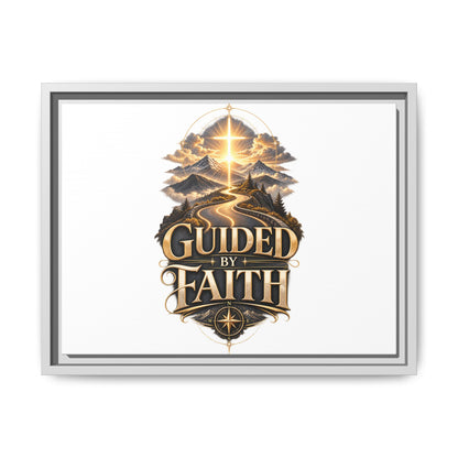 Guided by Faith Framed Matte Canvas — Inspirational Christian Wall Art