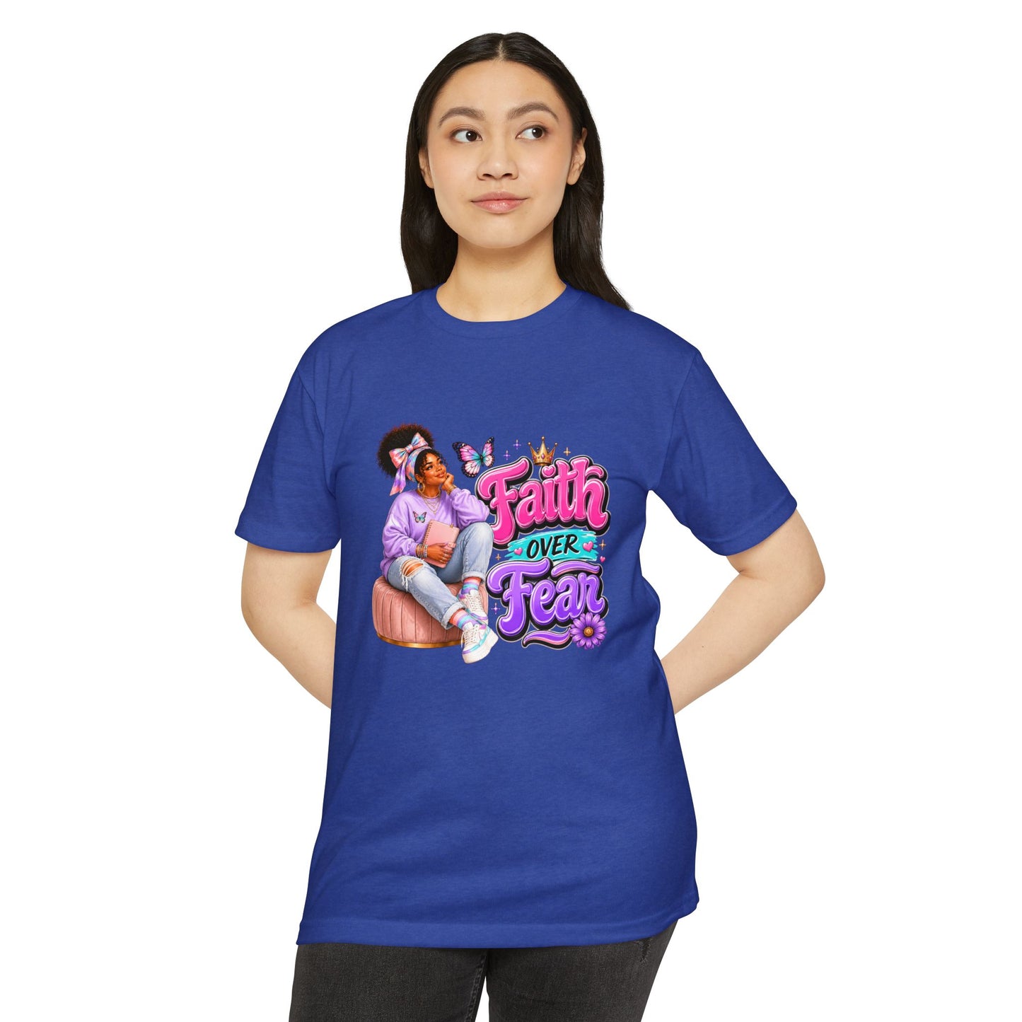 Faith Over Fear T‑Shirt — Inspirational Christian Graphic Tee