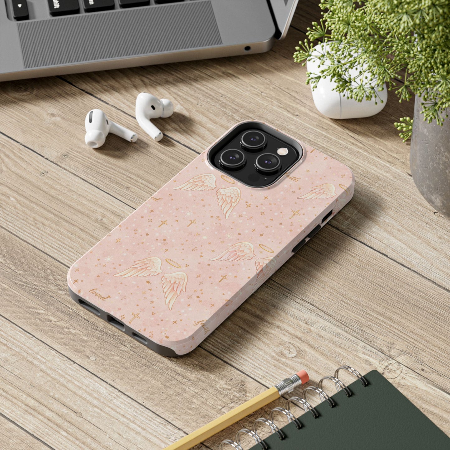 Faith & Grace Angels Phone Case | Christian floral iPhone Case