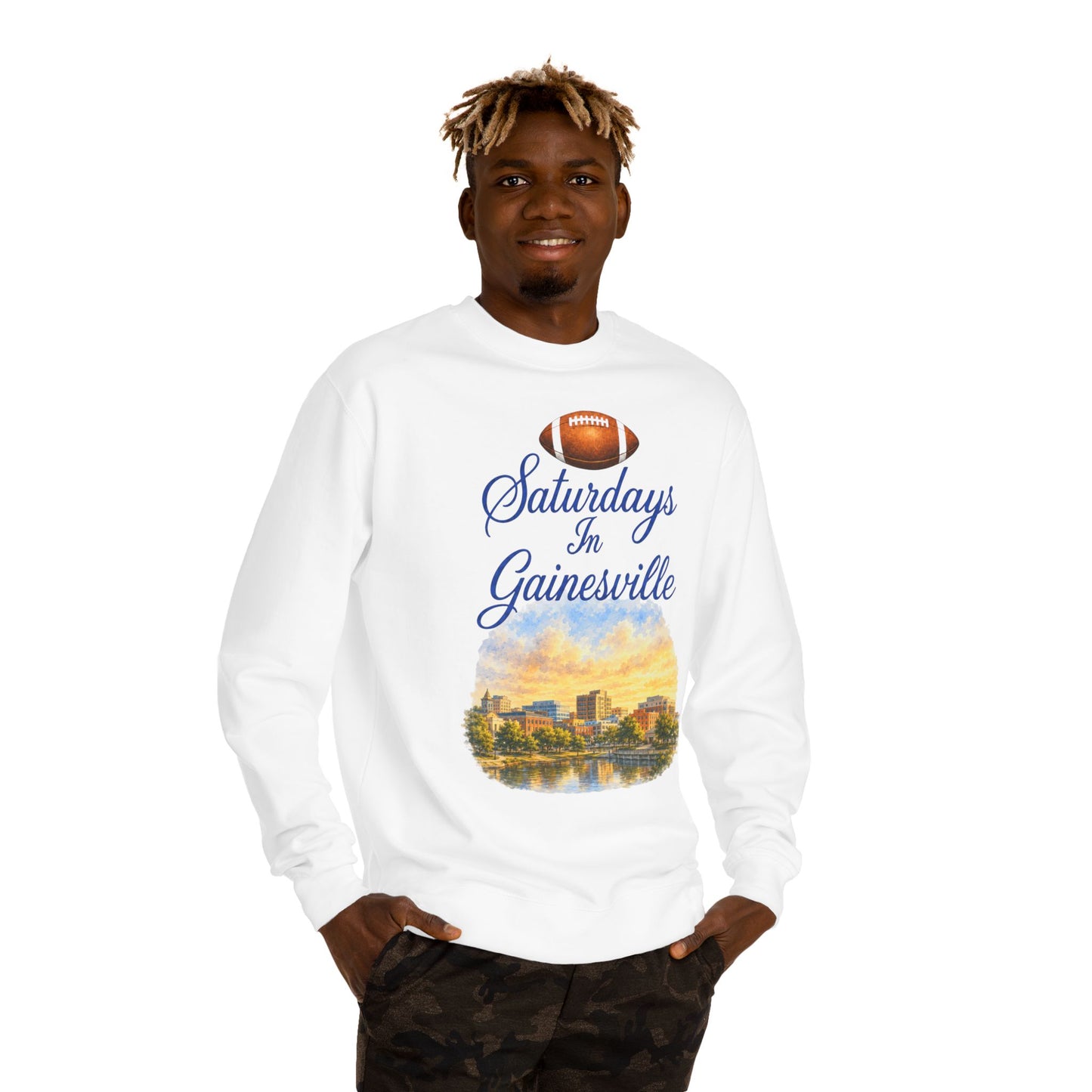 Saturdays in Gainesville Sweatshirt — Football City Skyline Crewneck