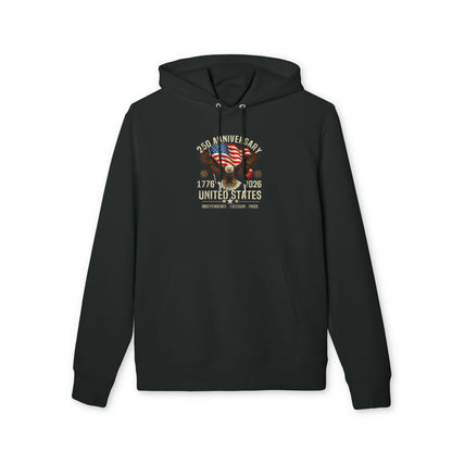 250th Anniversary United States Hoodie — Eagle & American Flag 1776–2026