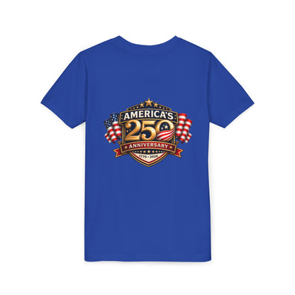America's 250th Anniversary Youth Tee - Patriotic 1776–2026 Celebration Shirt