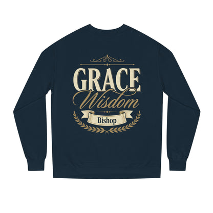 Grace & Wisdom Bishop Sweatshirt — Inspirational Religious Crewneck