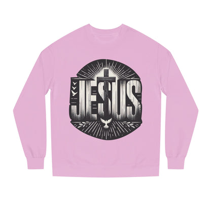 Jesus Graphic Sweatshirt — Vintage Cross & Dove Christian Crewneck
