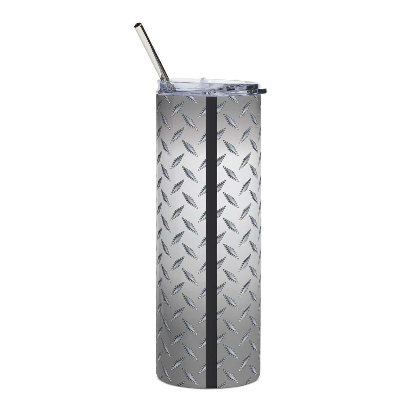 20oz Stainless Steel Tumbler — Industrial Diamond Plate "DAD" Design