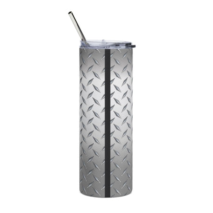 20oz Stainless Steel Tumbler — Industrial Diamond Plate "DAD" Design