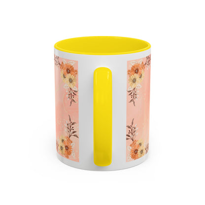 Mom Floral Accent Coffee Mug – Pink Butterfly Mother's Day Gift (11/15oz)