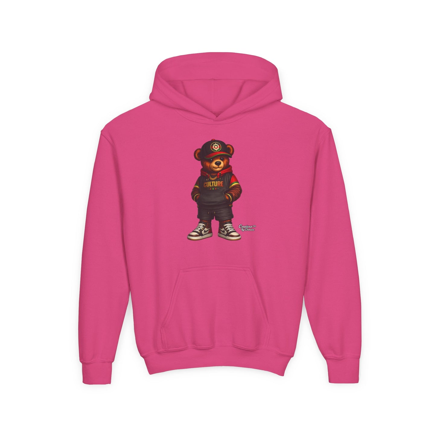 Kids Bear Hoodie — Streetwear Teddy Graphic Sweatshirt